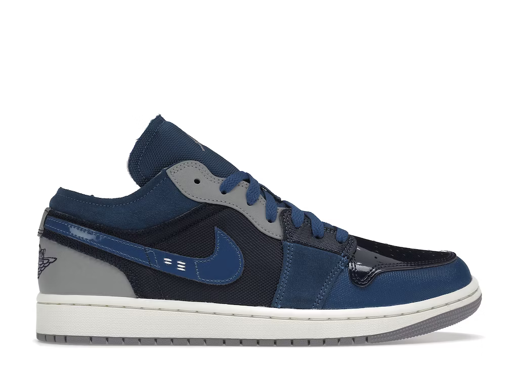 Jordan 1 Low SE Craft Obsidian French Blue Ashen Slate White