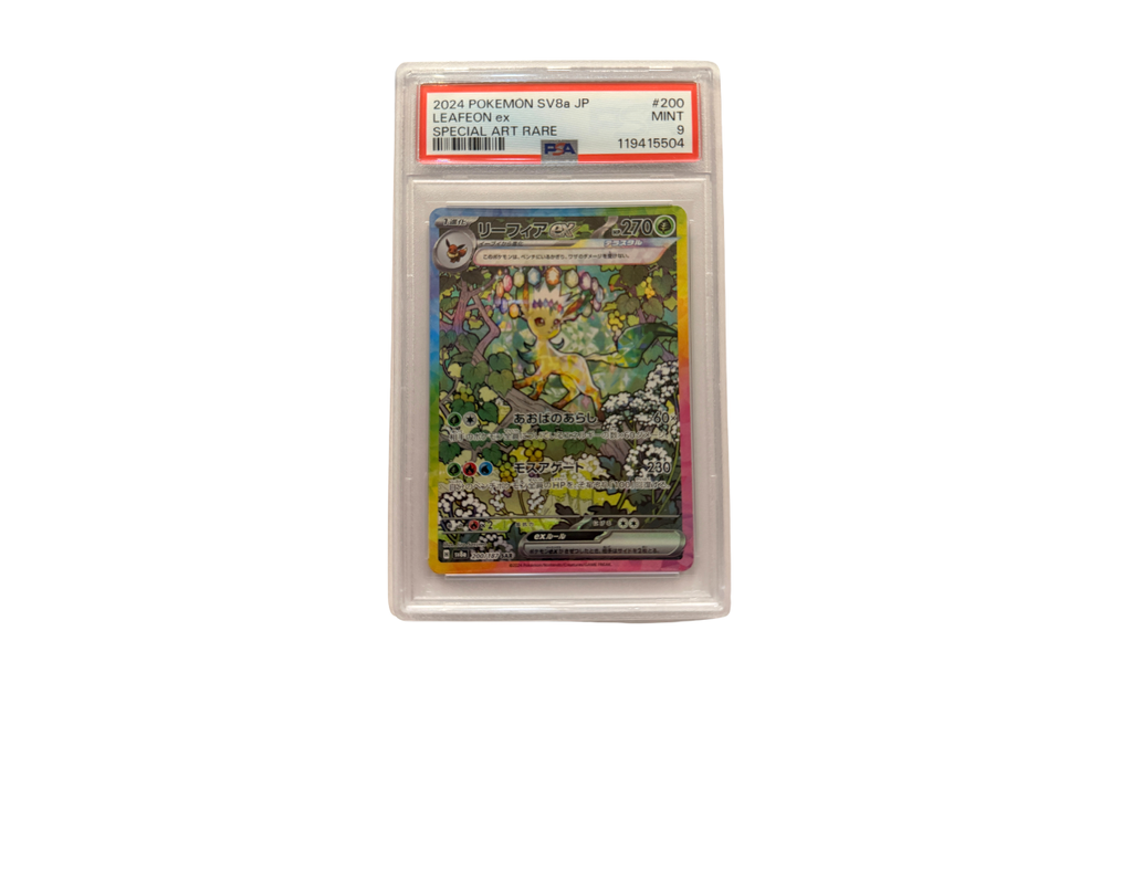 Pokémon Leafeon ex (sv8a 200) PSA 9 - Terastal Festival ex