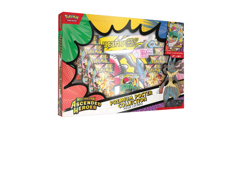 Pokémon Ascended Heroes: Mega Lucario Premium Poster Collection