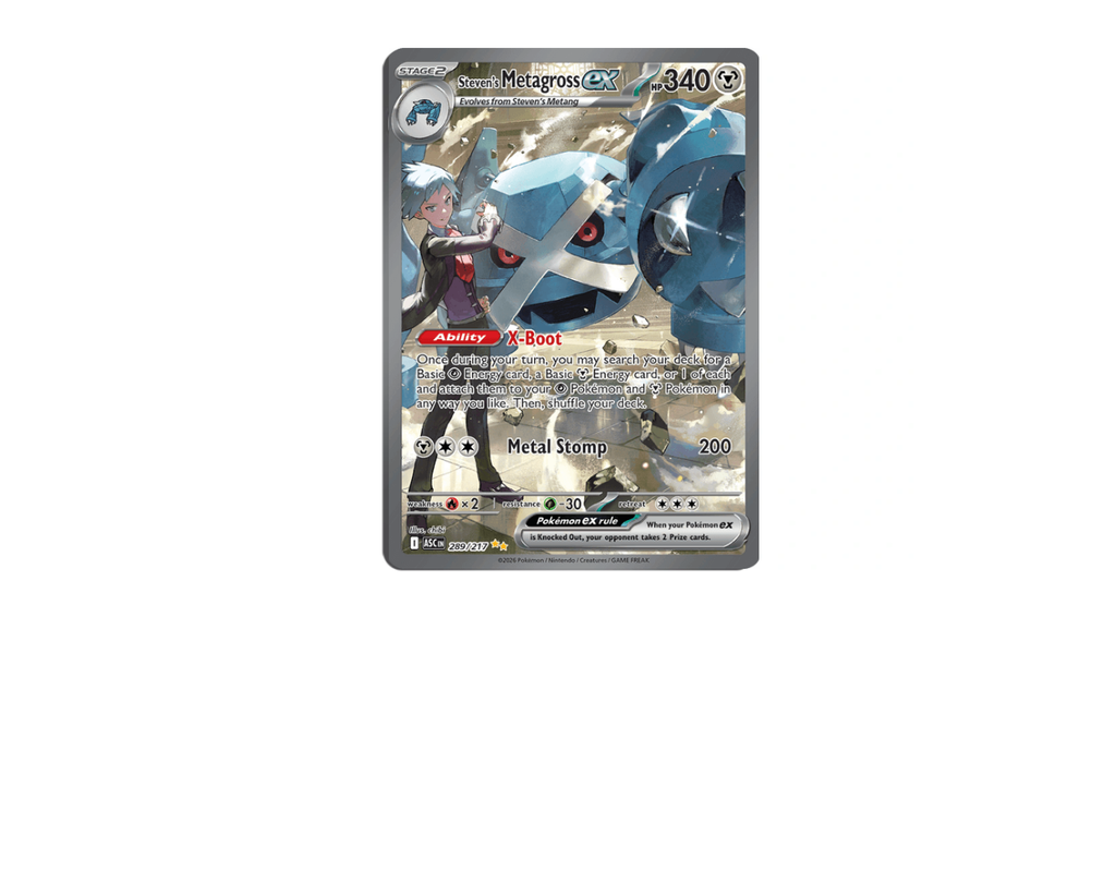 Pokémon Steven's Metagross ex (ASC 289) - Ascended heroes