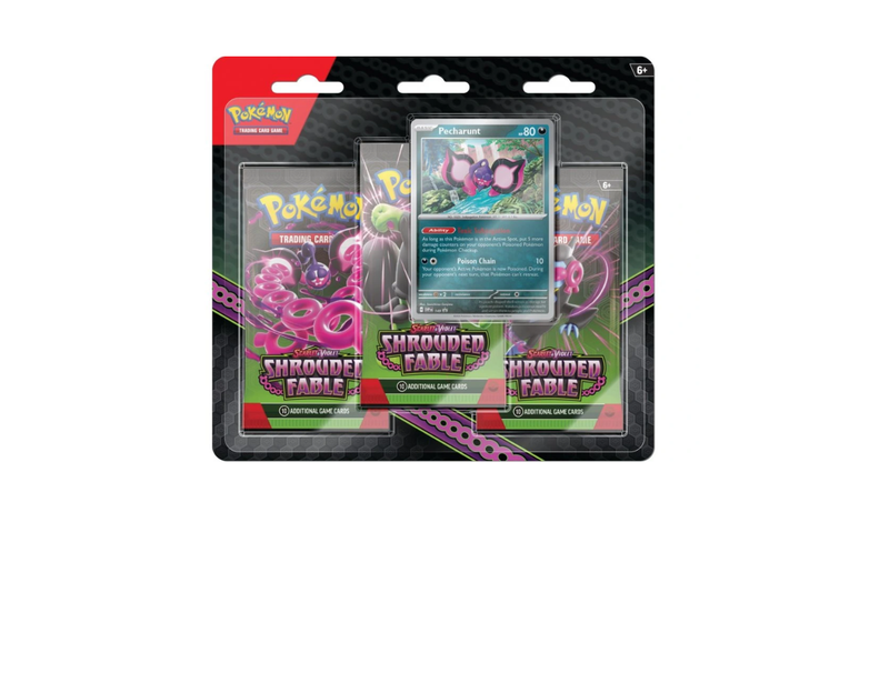Pokémon Shrouded Fable: Pecharunt 3-Pack Blister