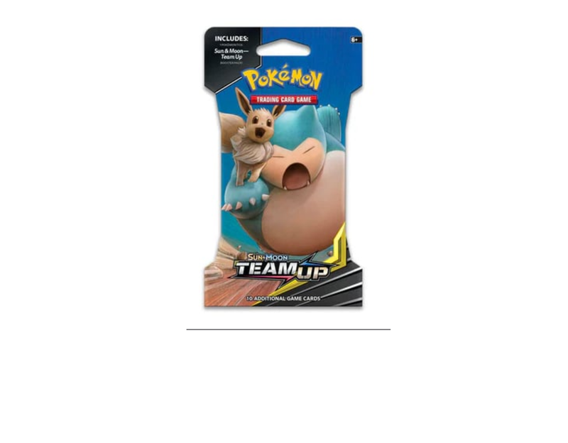 Pokémon Team Up Sleeved Blister booster pack (Snorlax/Eevee art)