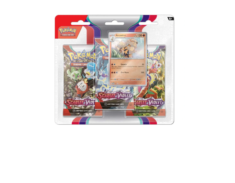 Pokémon Scarlet & Violet: Arcanine 3-Pack Blister