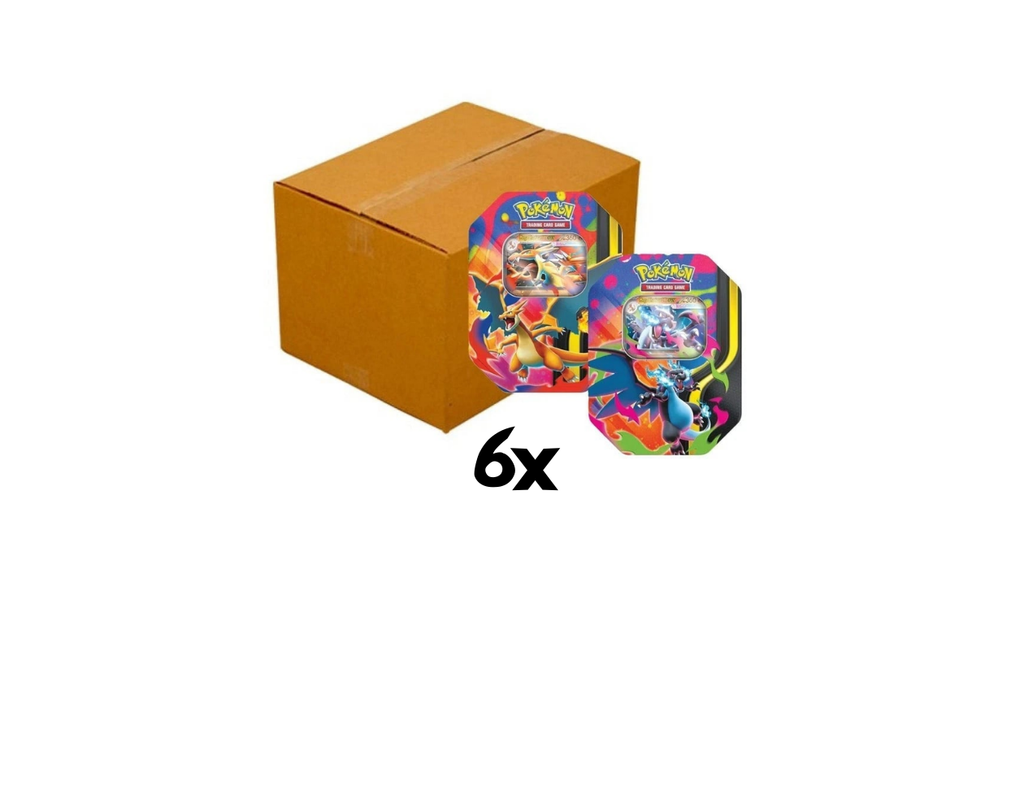 Pokémon Mega Charizard ex Tin sealed case (6 ks)