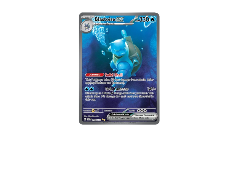 Pokémon Blastoise ex (MEW 200) - 151