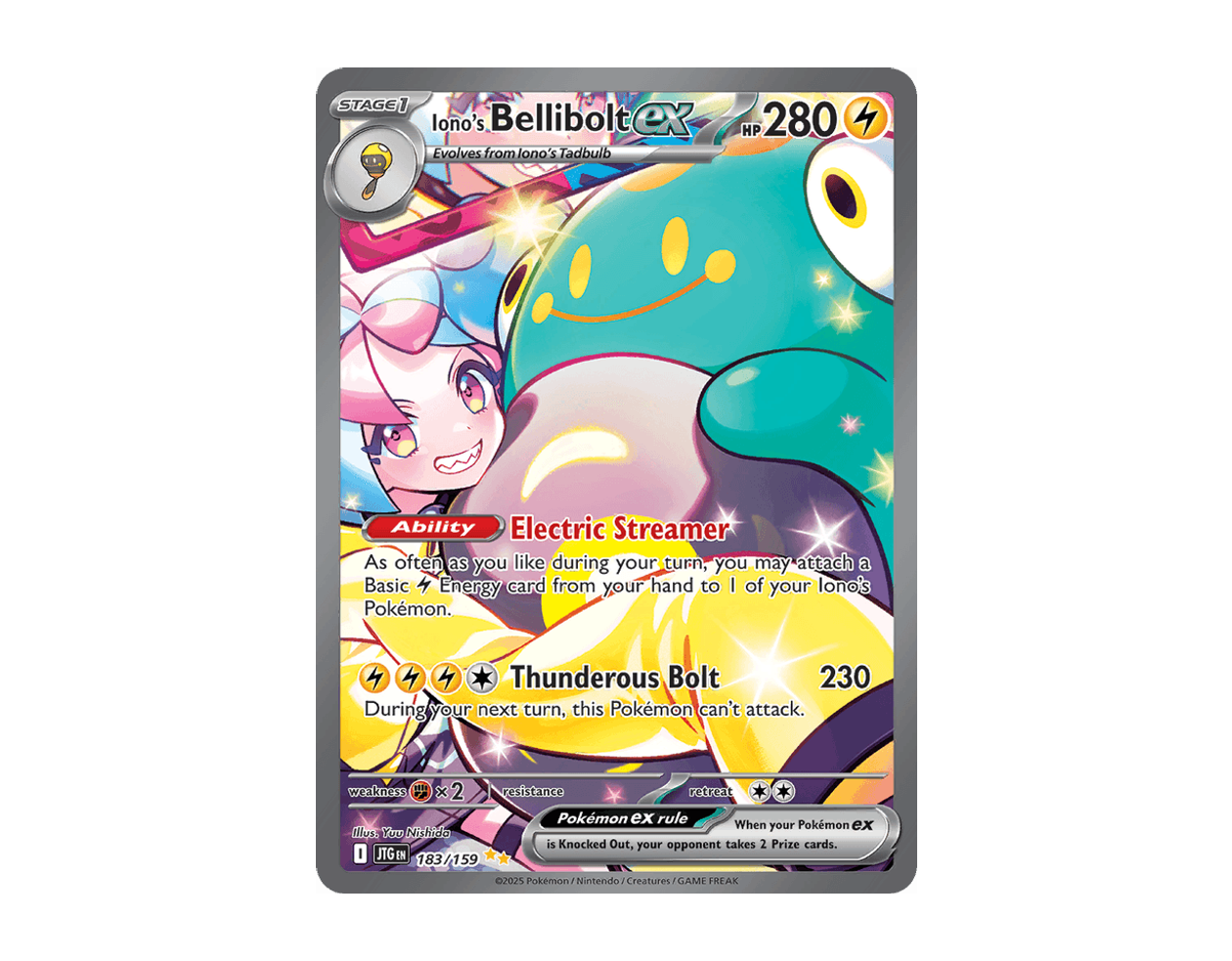 Iono's Bellibolt ex JT 183/159 (Journey Together)