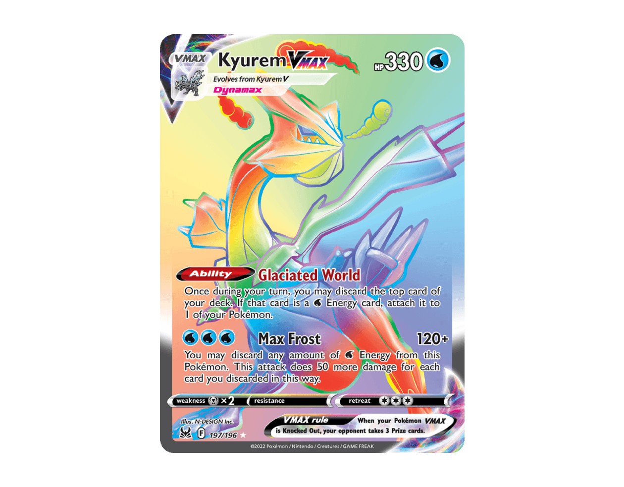Kyurem VMAX LO 197/196 (Lost Origin)