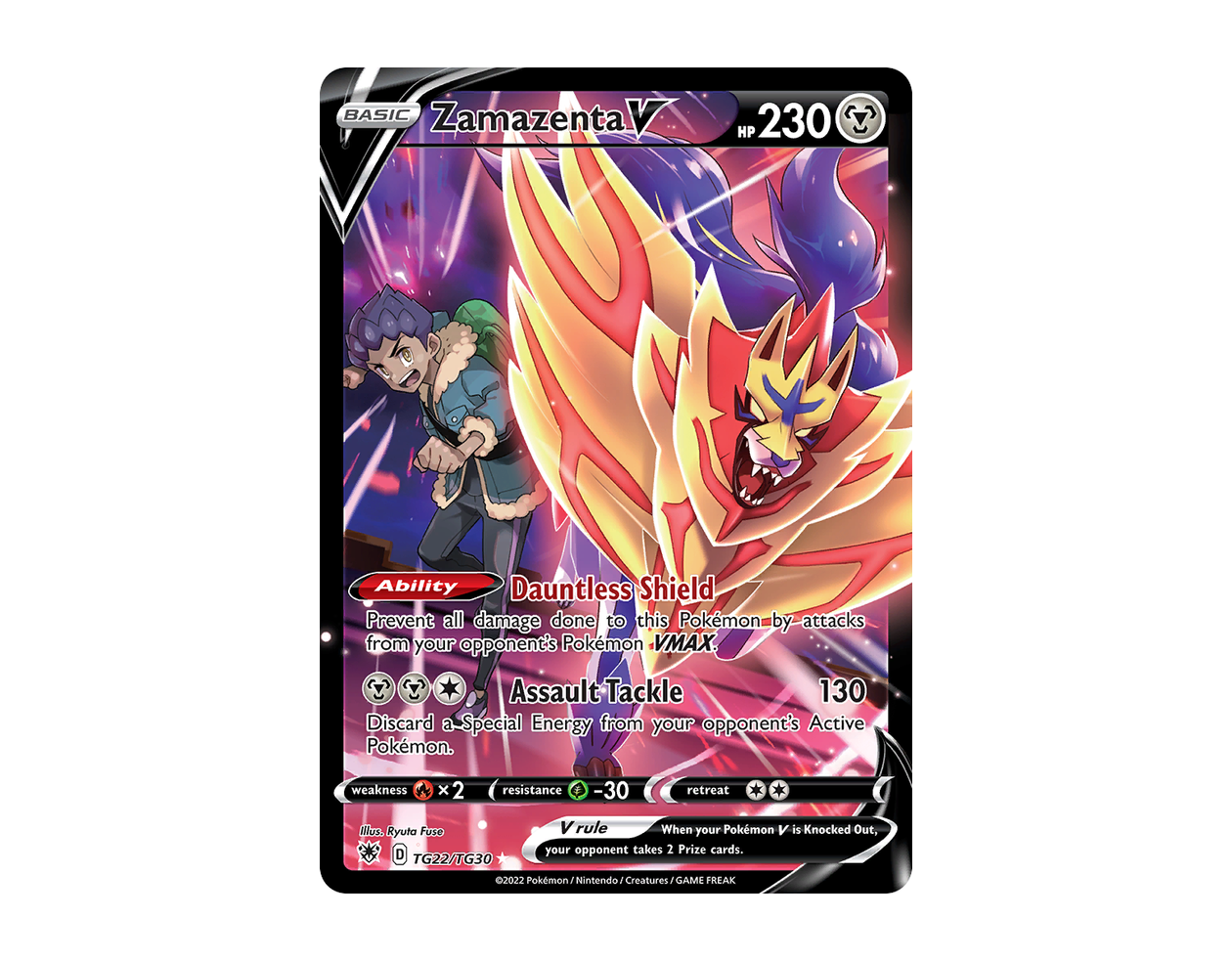 Zamazenta V ARTG TG22/30 (Astral Radiance Trainer Gallery)