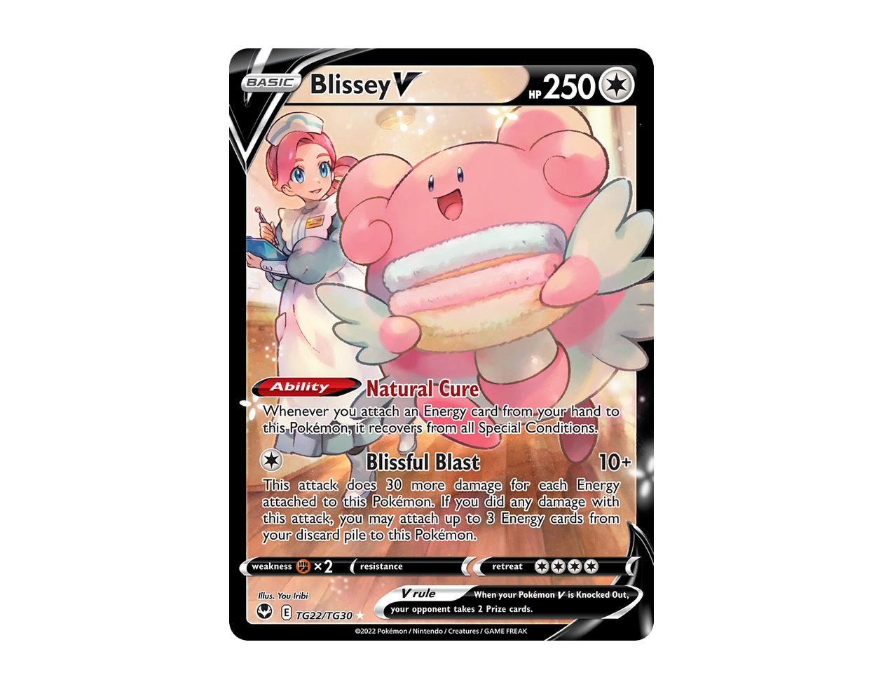 Blissey V STTG TG22/30 (Silver Tempest Trainer Gallery)