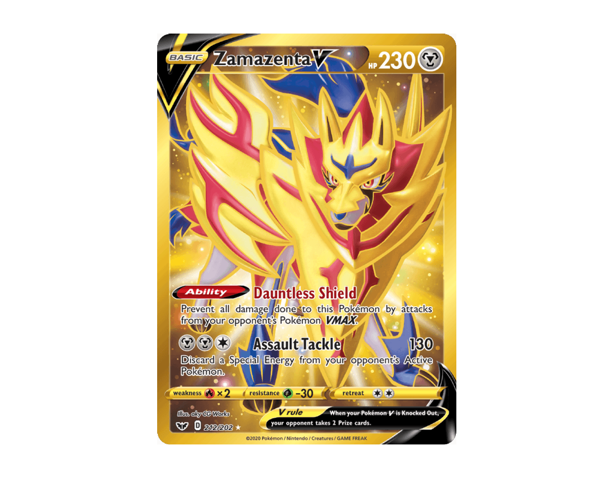 Zamazenta V SS 212/202 (Sword & Shield)