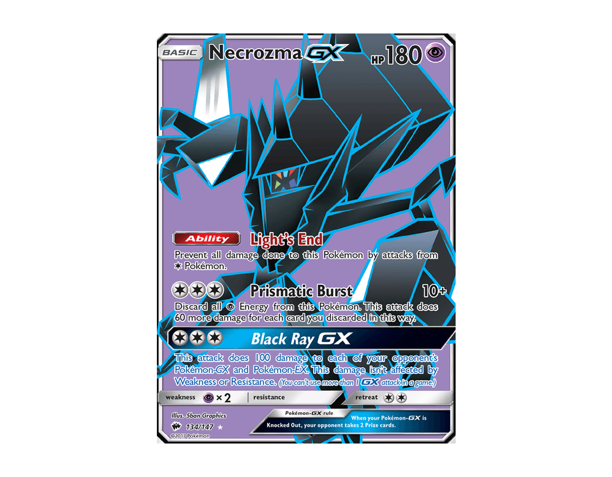 Necrozma GX BS 134/147 (Burning Shadows)