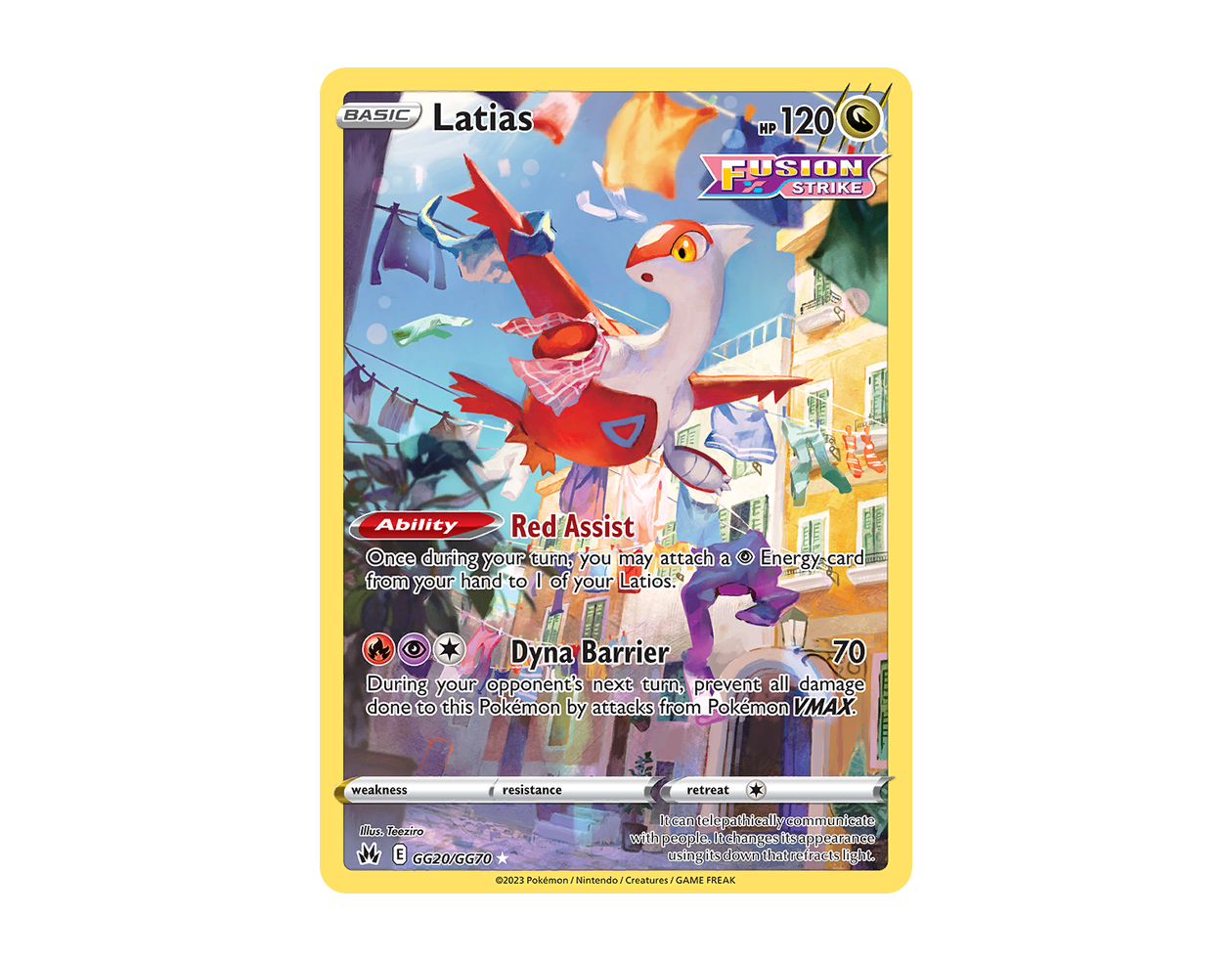 Latias CZGG GG20/70 (Crown Zenith Galarian Gallery)