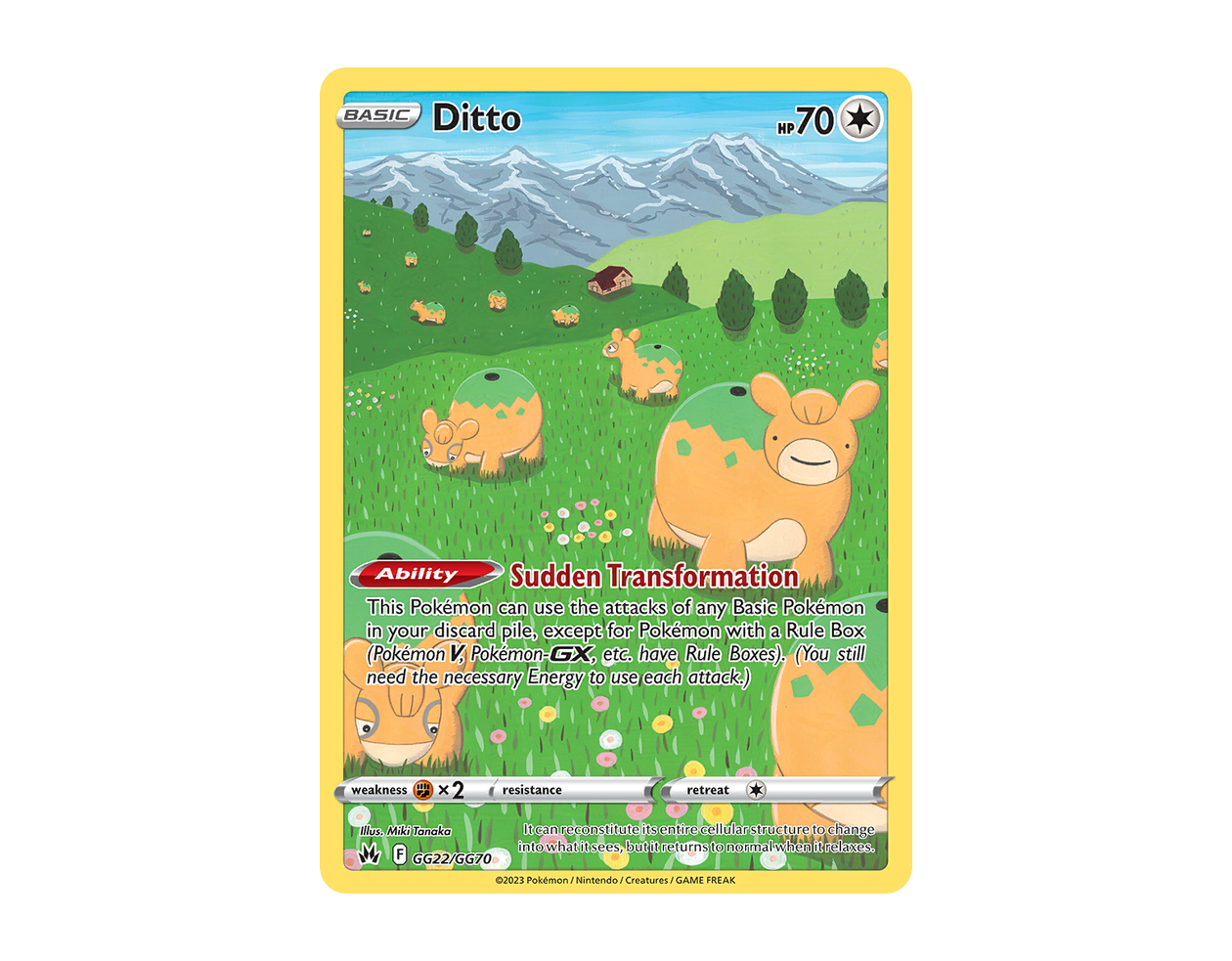 Ditto CZGG GG22/70 (Crown Zenith Galarian Gallery)