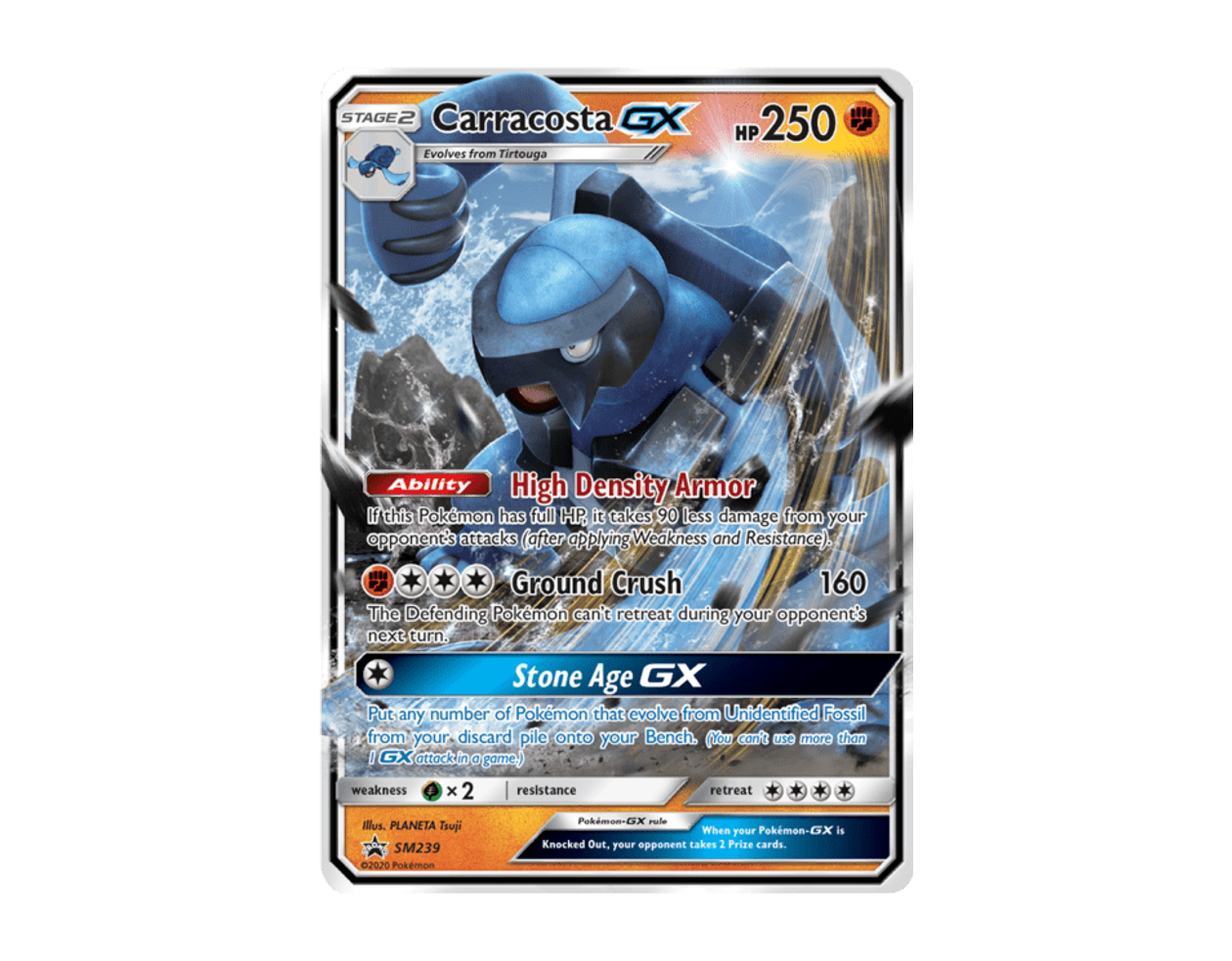 Carracosta GX SBSP SM239/248 (SM Black Star Promos)