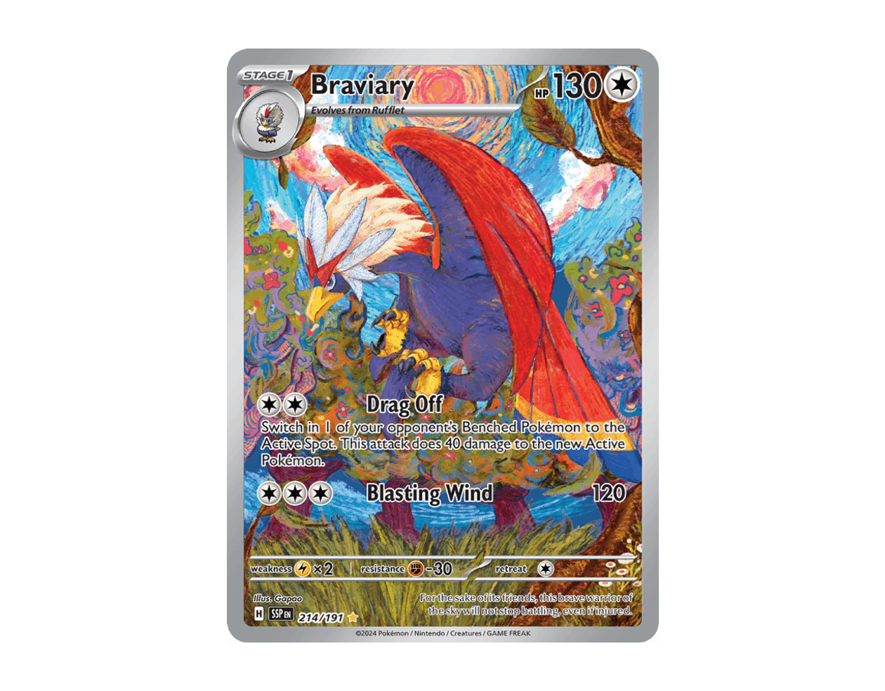 Braviary SS 214/191 (Surging Sparks)