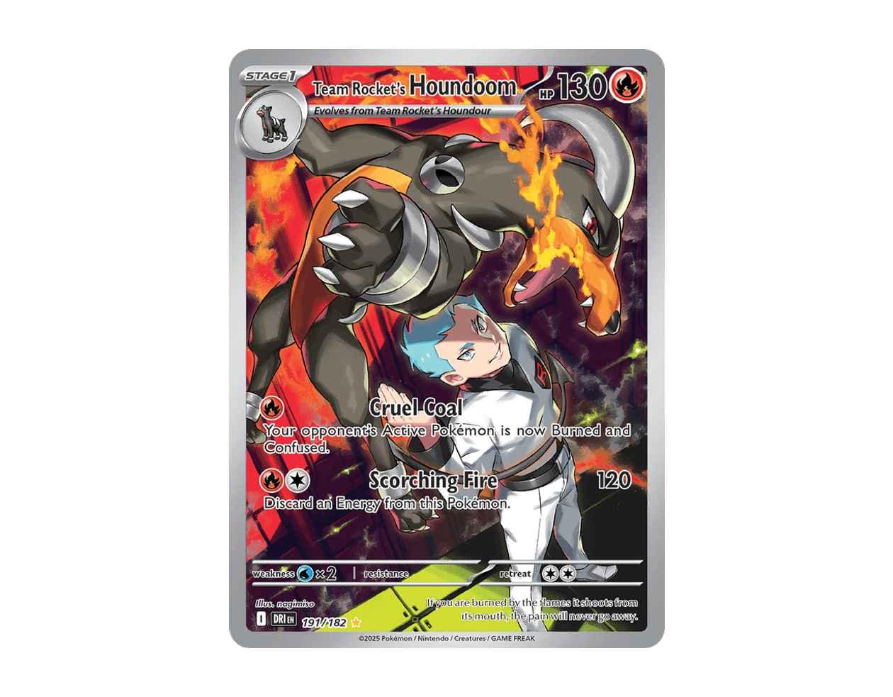 Team Rocket's Houndoom DR 191/182 (Destined Rivals)