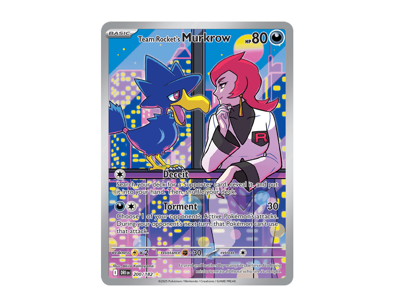 Team Rocket's Murkrow DR 200/182 (Destined Rivals)