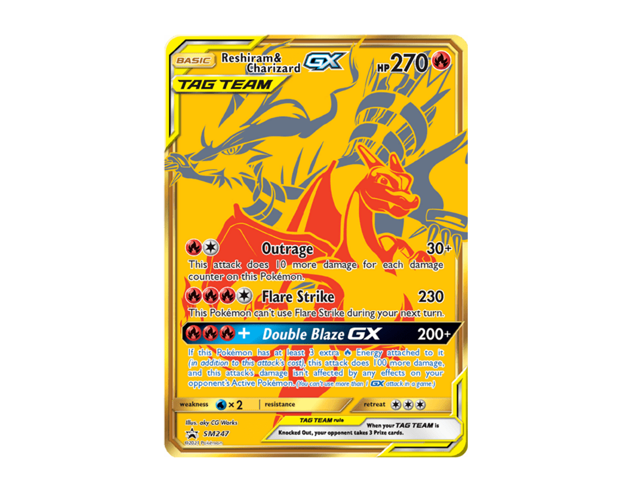 Reshiram & Charizard GX SBSP SM247/248 (SM Black Star Promos)