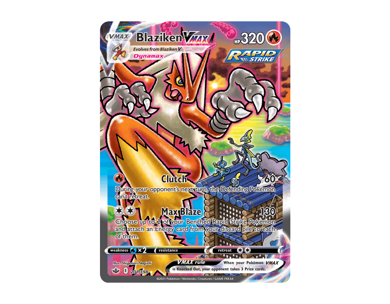Blaziken VMAX CR 201/198 (Chilling Reign)