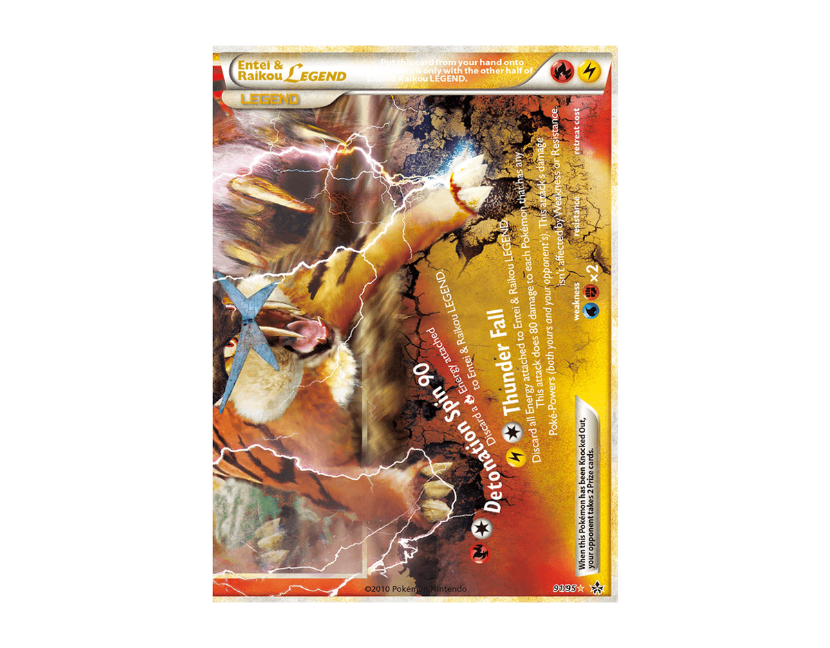 Entei & Raikou LEGEND UN 91/95 (Unleashed)