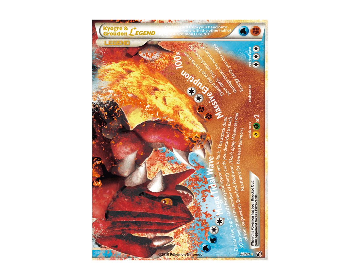 Kyogre & Groudon LEGEND UN 88/90 (Undaunted)