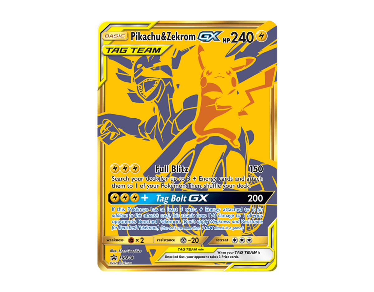 Pikachu & Zekrom GX SBSP SM248/248 (SM Black Star Promos)