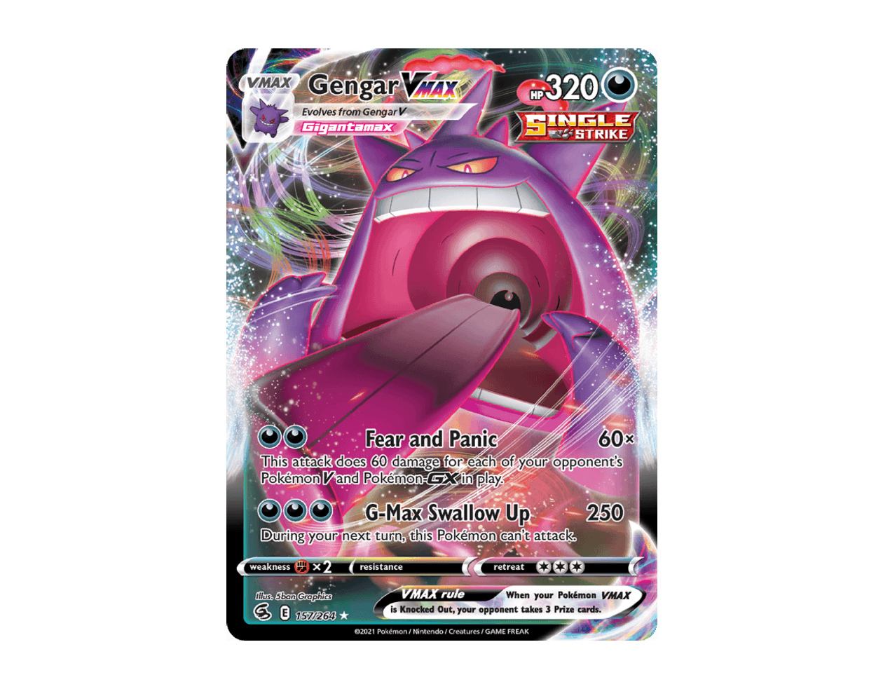 Gengar VMAX FS 157/264 (Fusion Strike)