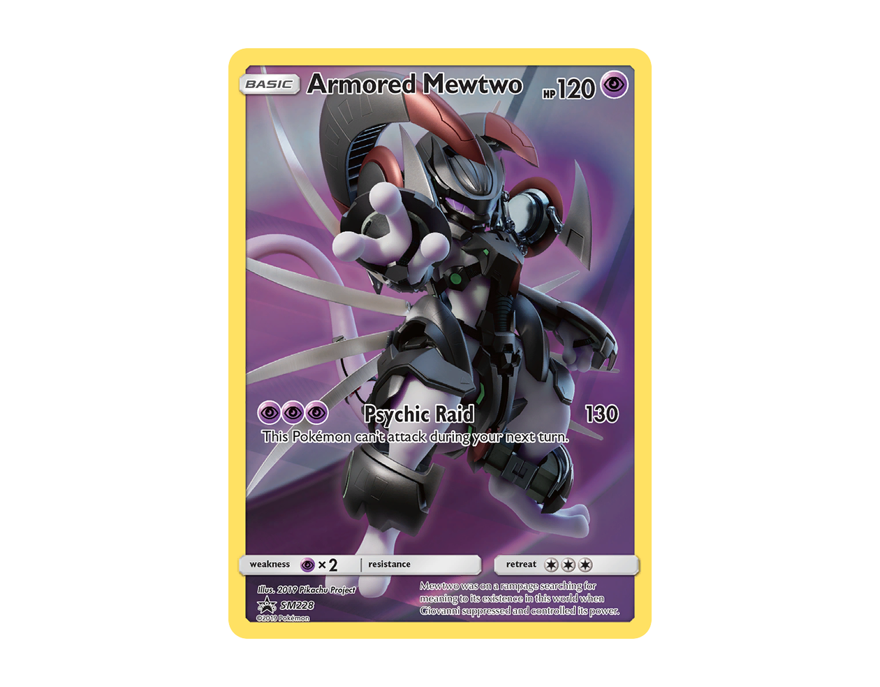 Armored Mewtwo SBSP SM228/248 (SM Black Star Promos)