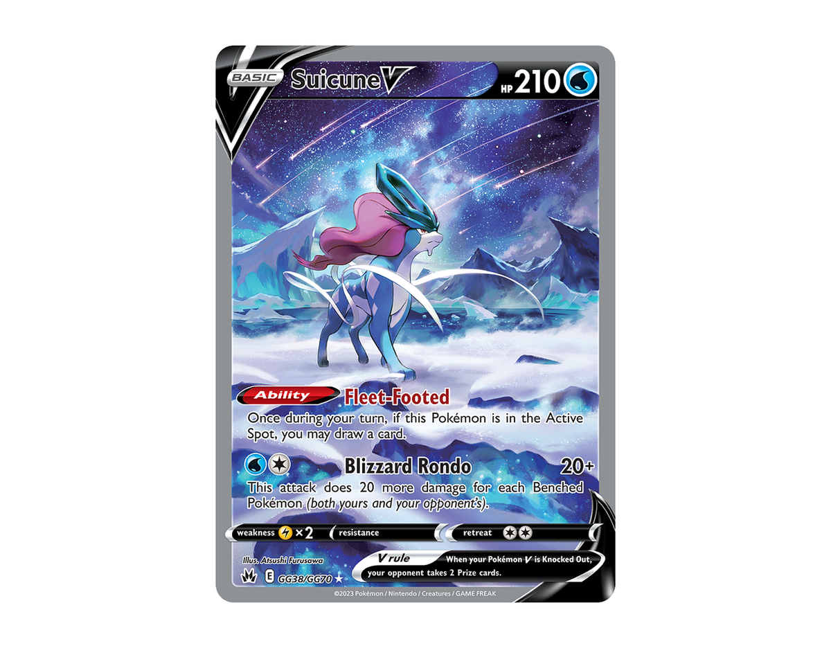 Suicune V CZGG GG38/70 (Crown Zenith Galarian Gallery)