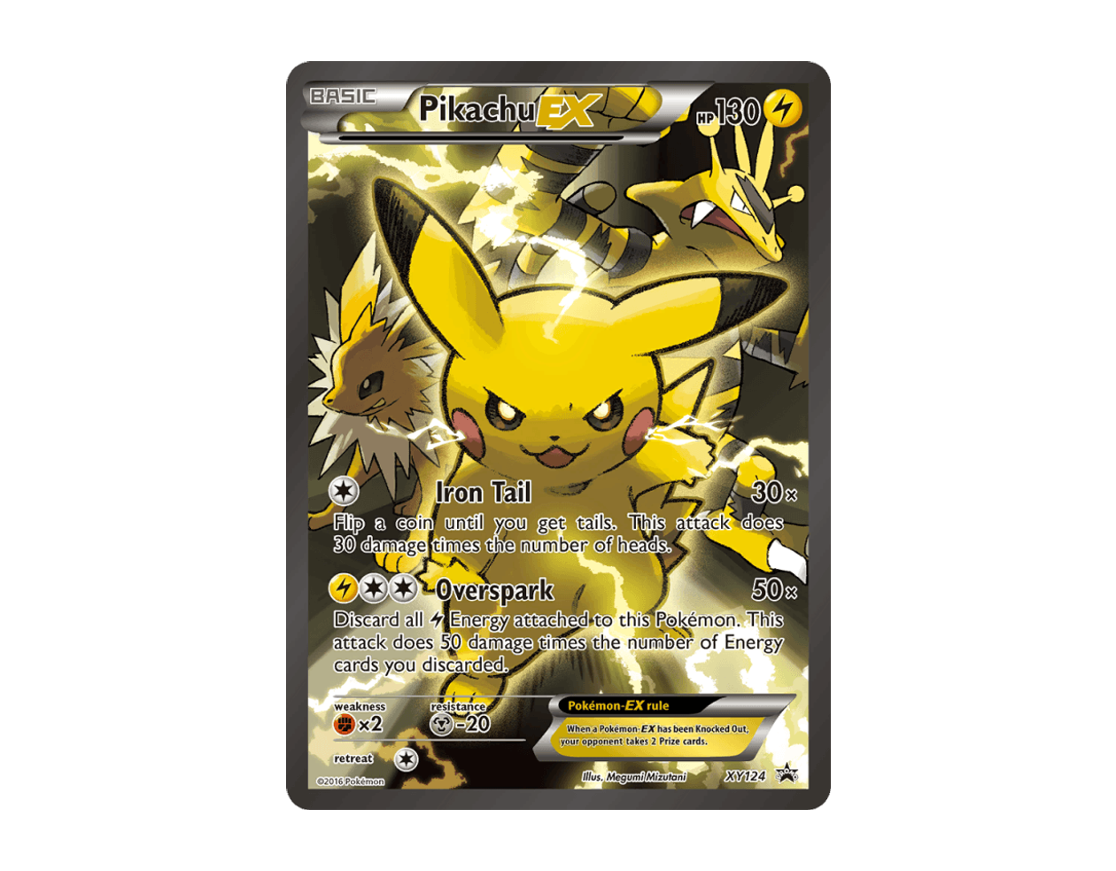 Pikachu EX XBSP XY124/211 (XY Black Star Promos)