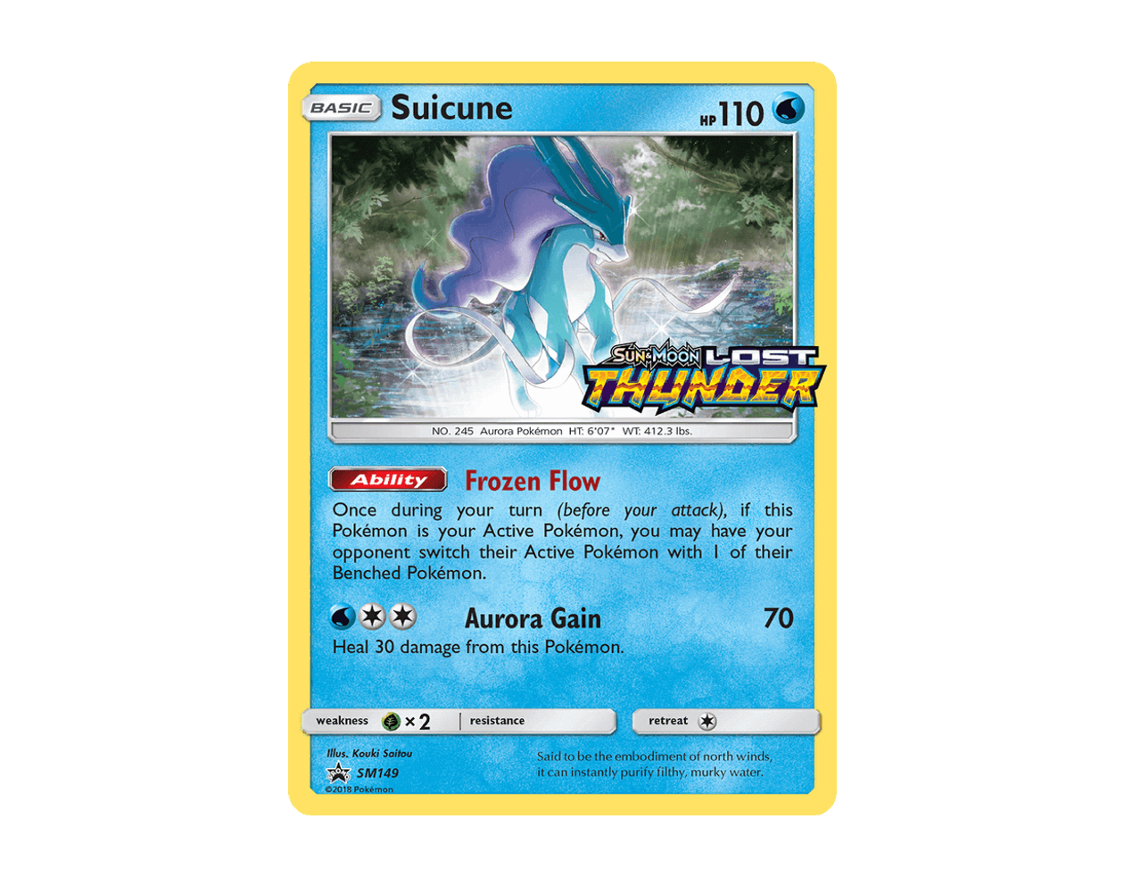 Suicune SBSP SM149/248 (SM Black Star Promos)