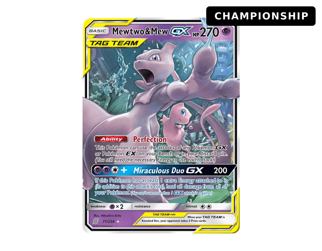 Mewtwo & Mew GX UM 71/236 (Unified Minds) - Championship