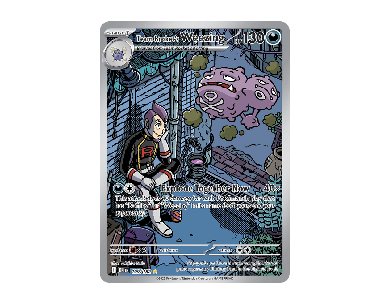 Team Rocket's Weezing DR 199/182 (Destined Rivals)