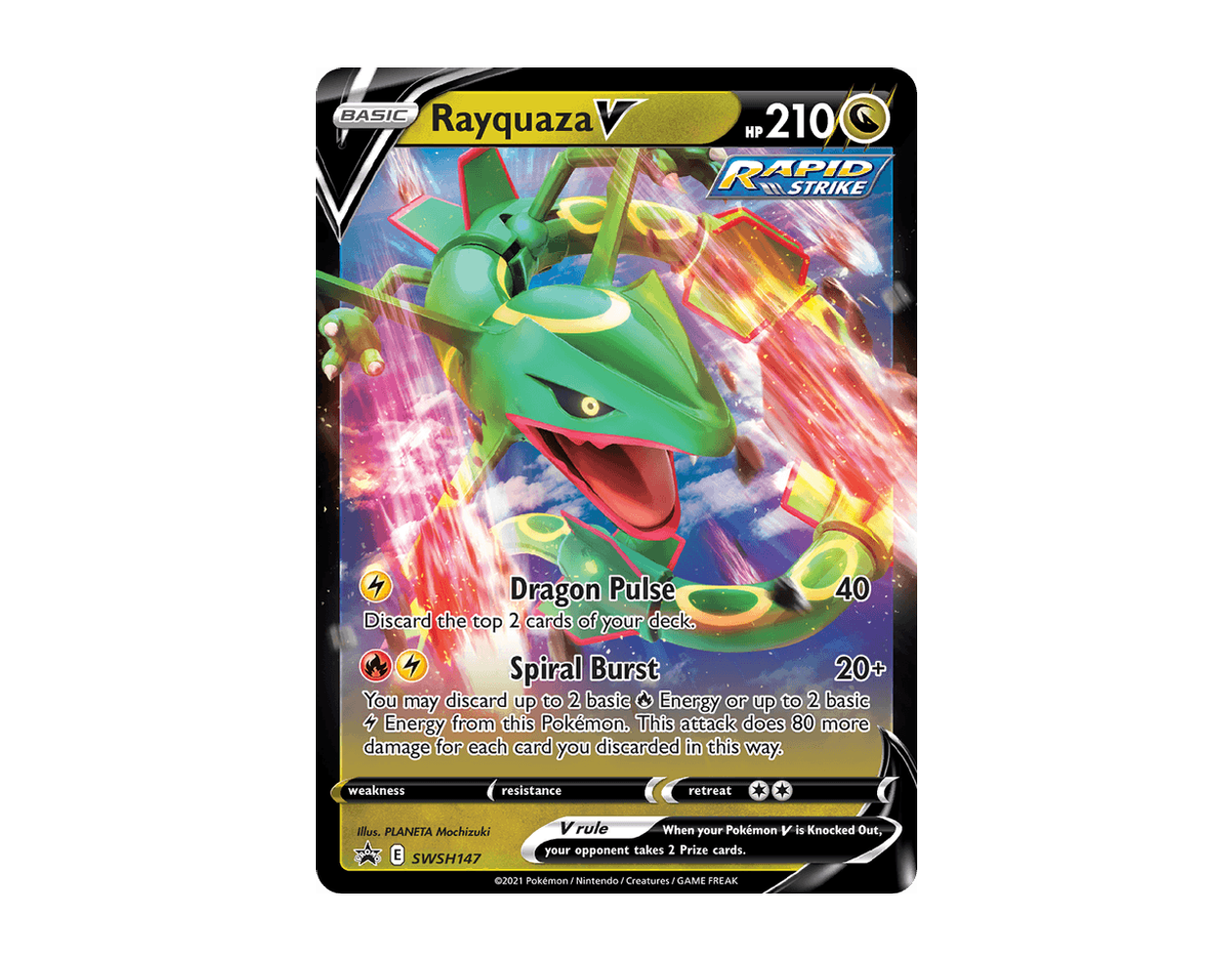 Rayquaza V SBSP SWSH147/307 (SWSH Black Star Promos)