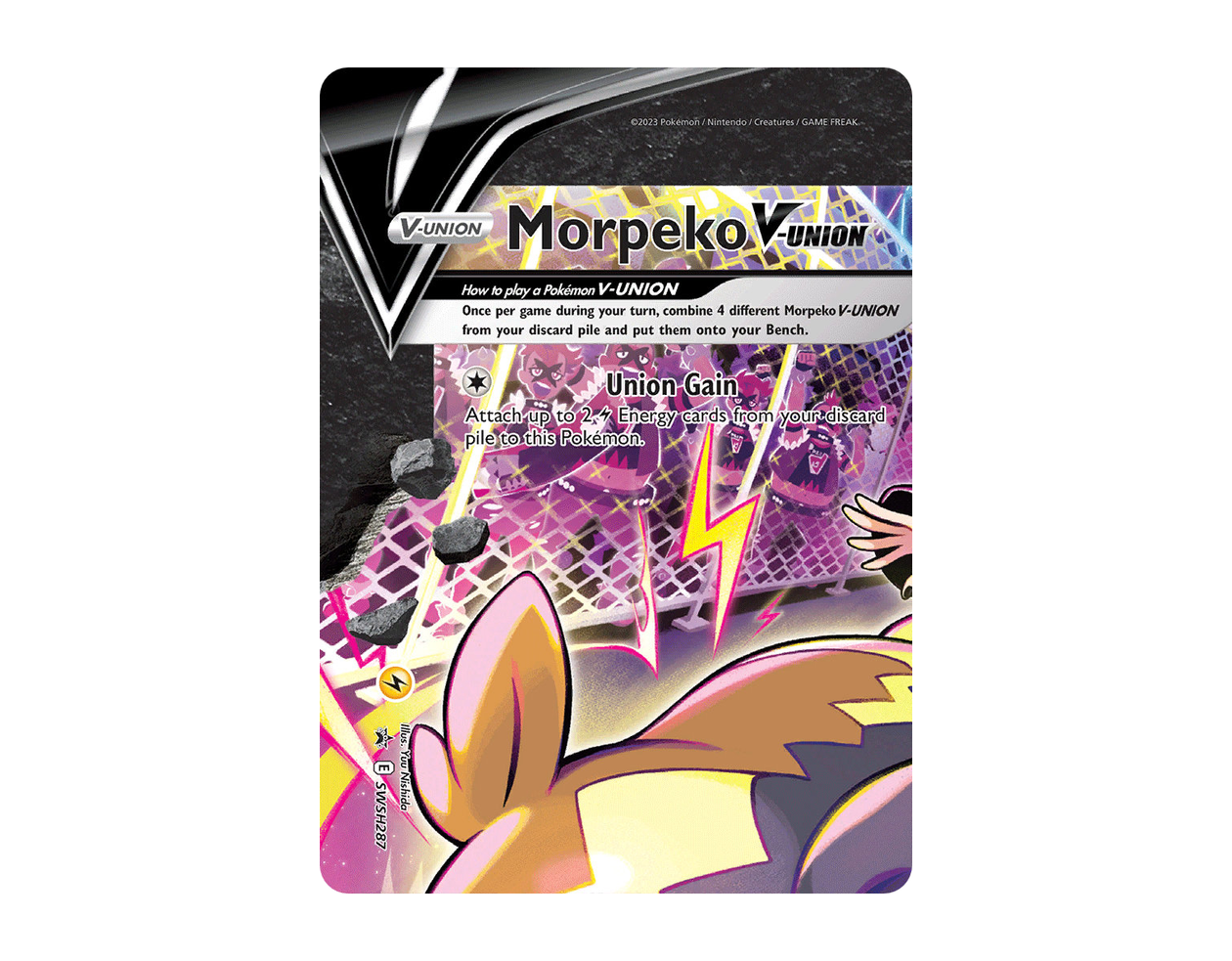 Morpeko V-UNION SBSP SWSH287/307 (SWSH Black Star Promos)