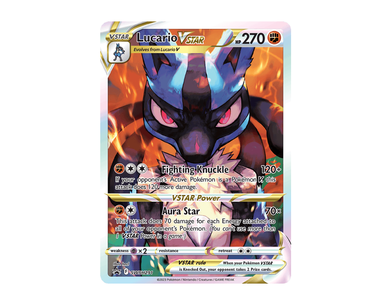 Lucario VSTAR SBSP SWSH291/307 (SWSH Black Star Promos)