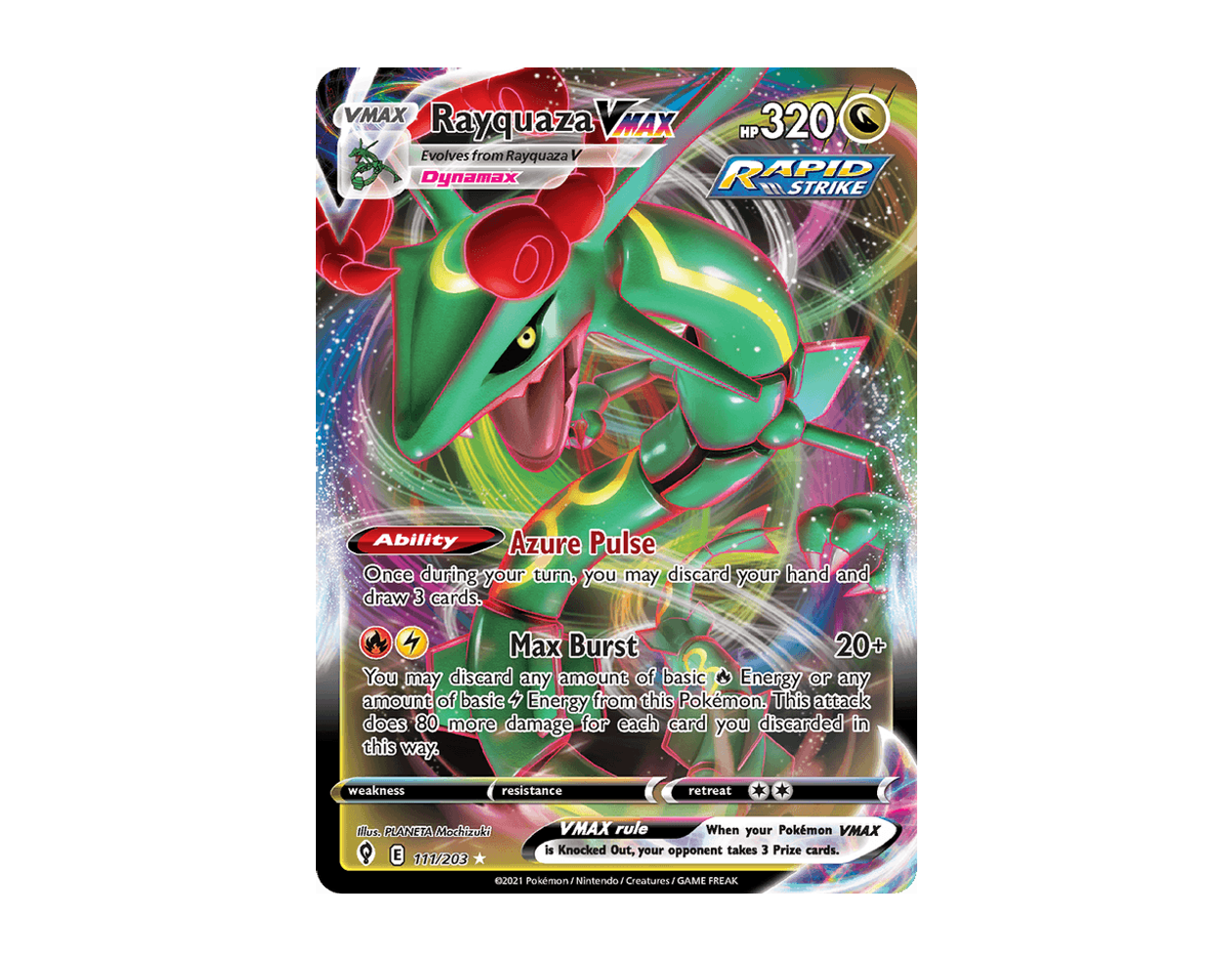 Rayquaza VMAX ES 111/203 (Evolving Skies)