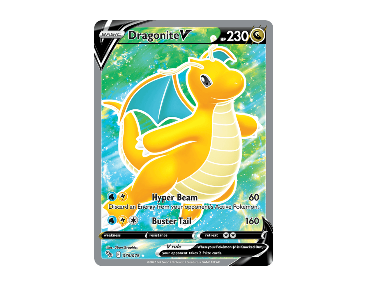 Dragonite V PG 076/78 (Pokémon GO)