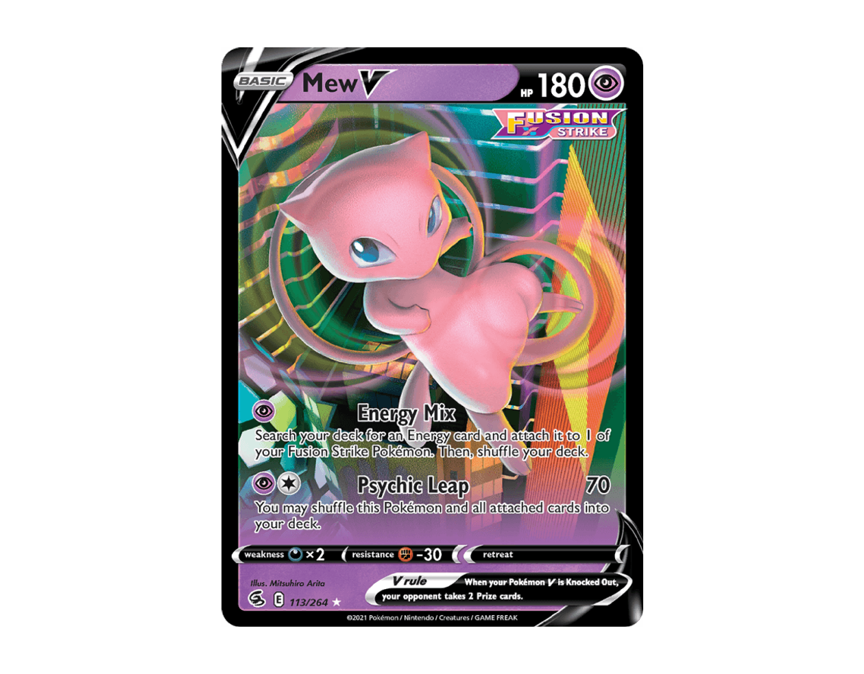 Mew V FS 113/264 (Fusion Strike)
