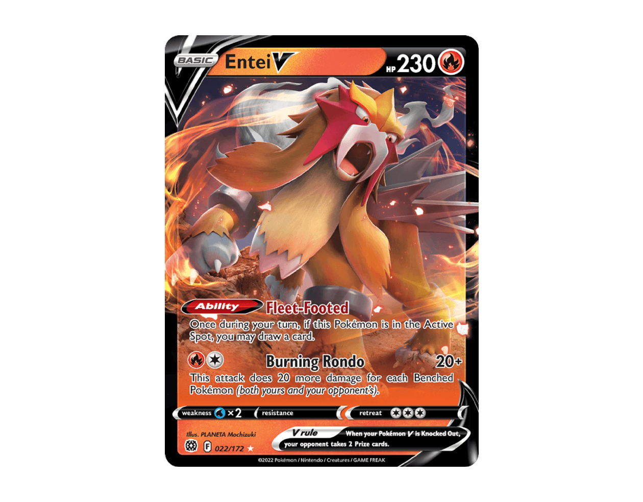 Entei V BS 022/172 (Brilliant Stars)