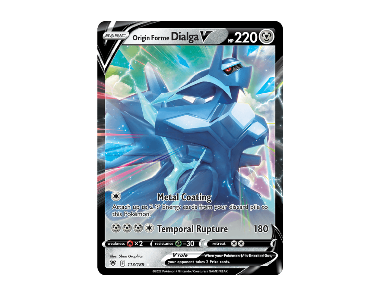 Origin Forme Dialga V AR 113/189 (Astral Radiance)
