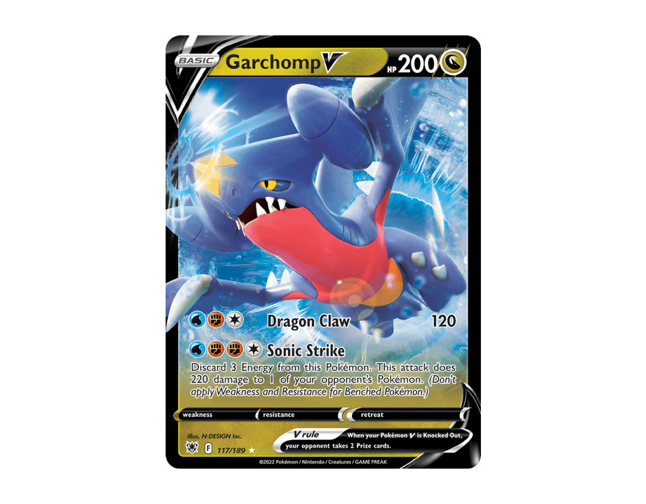 Garchomp V AR 117/189 (Astral Radiance)