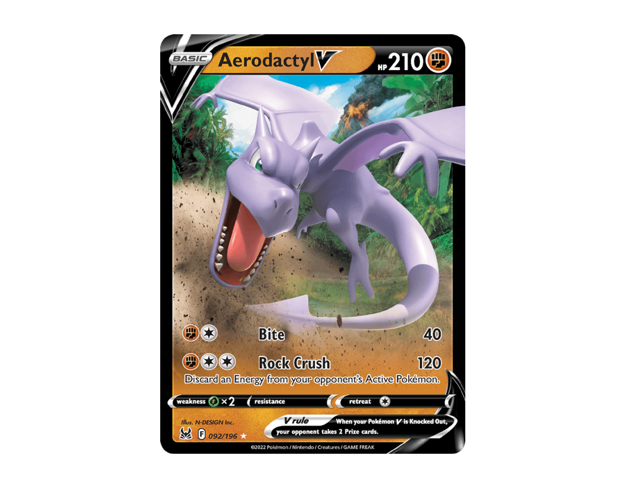 Aerodactyl V LO 092/196 (Lost Origin)
