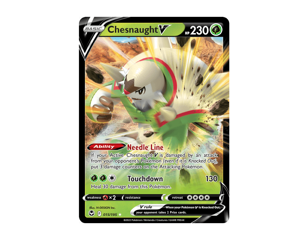 Chesnaught V ST 015/195 (Silver Tempest)