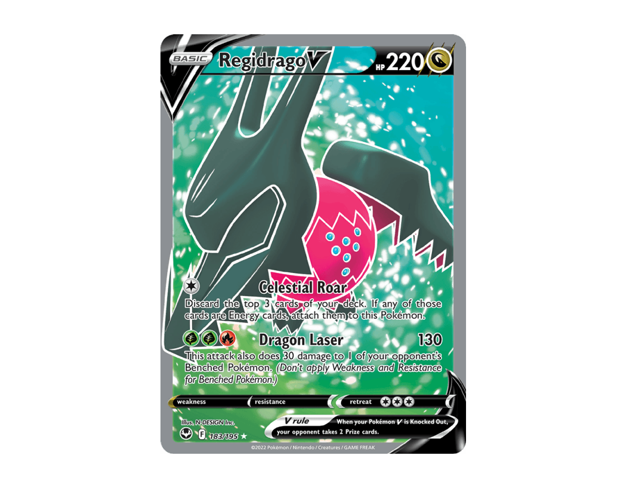 Regidrago V ST 183/195 (Silver Tempest)
