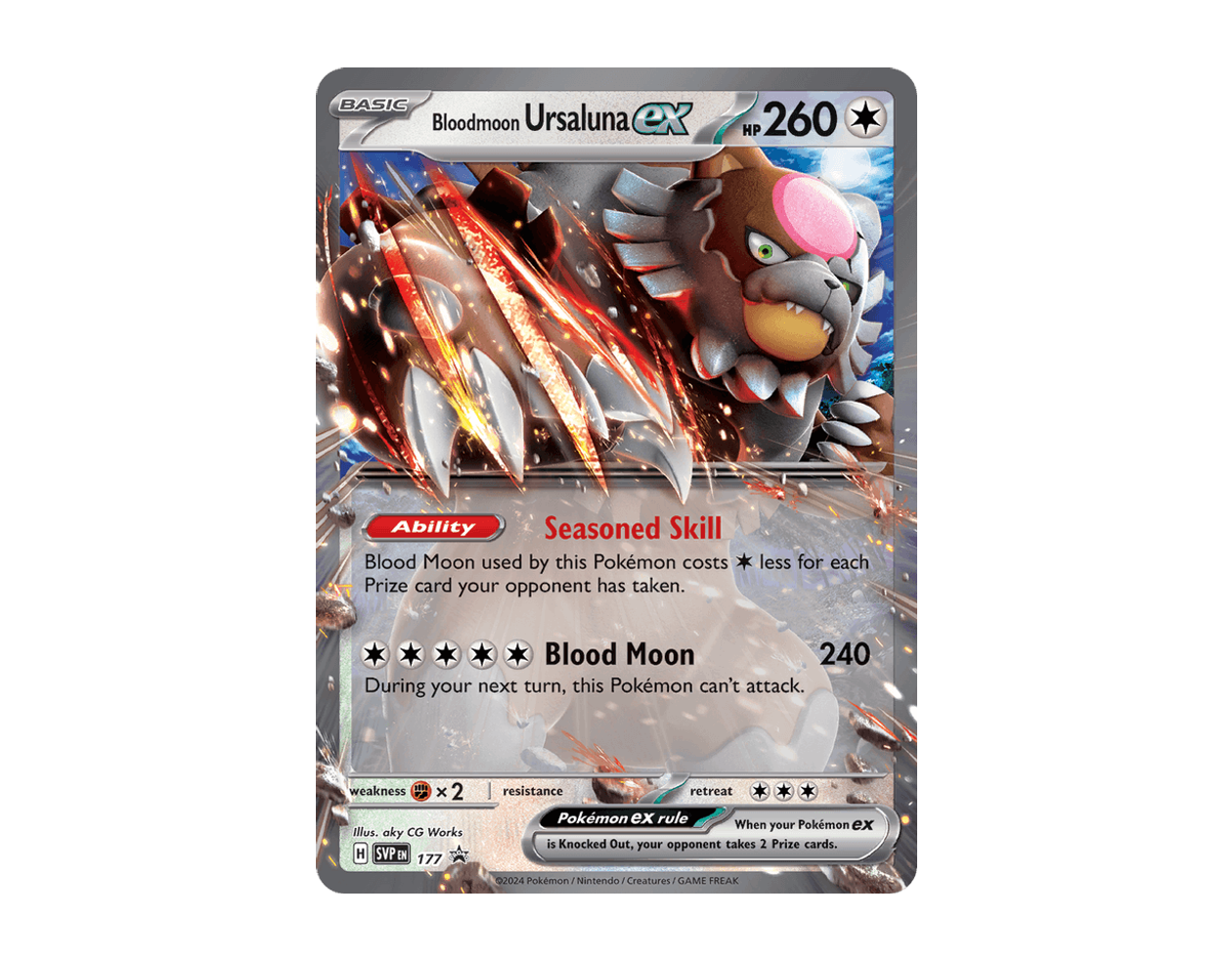 Bloodmoon Ursaluna ex SBSP 177/225 (SVP Black Star Promos)