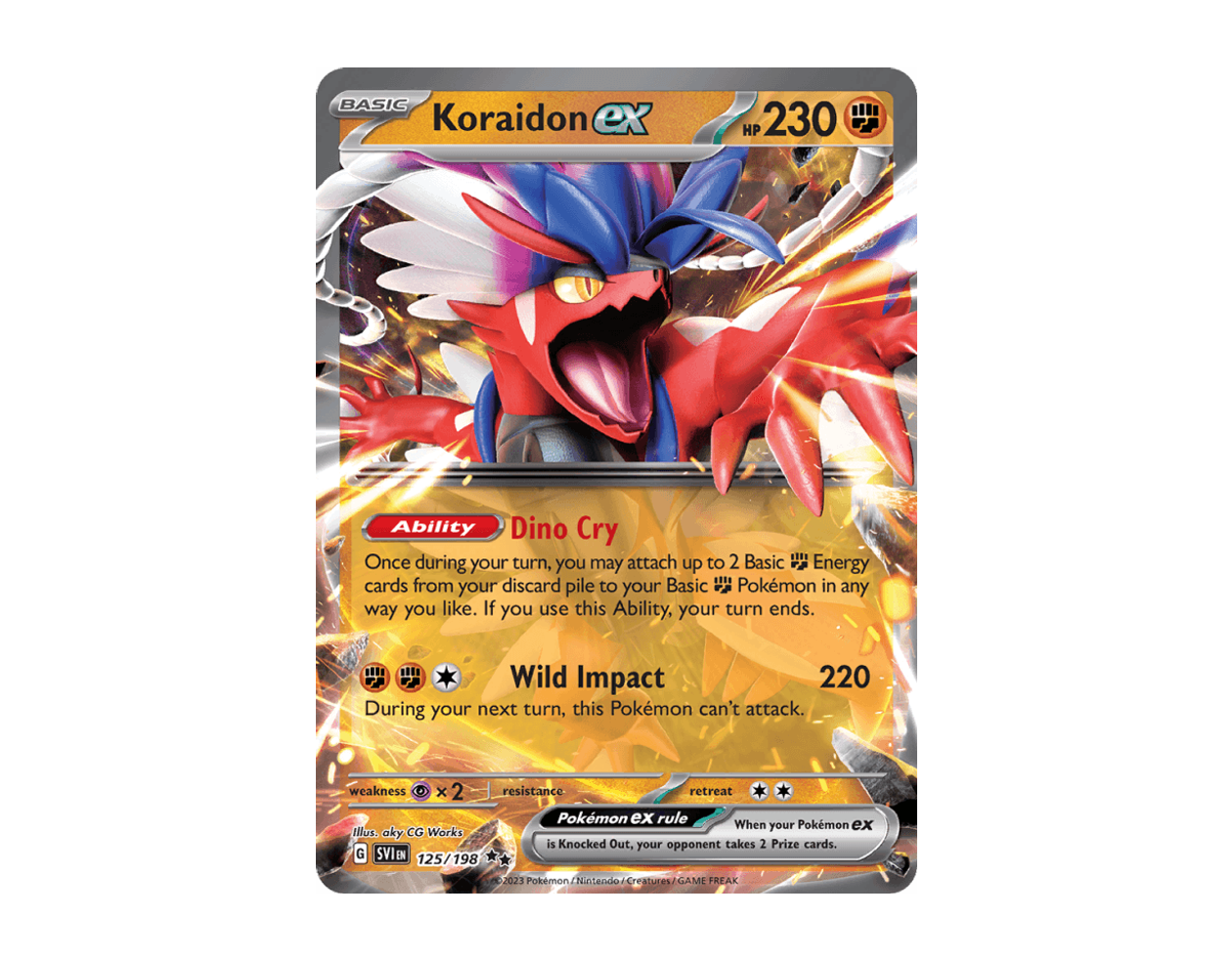 Koraidon ex SV 125/198 (Scarlet & Violet)