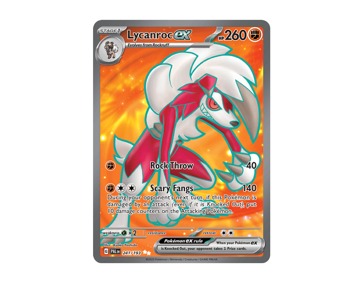 Lycanroc ex PE 241/193 (Paldea Evolved)