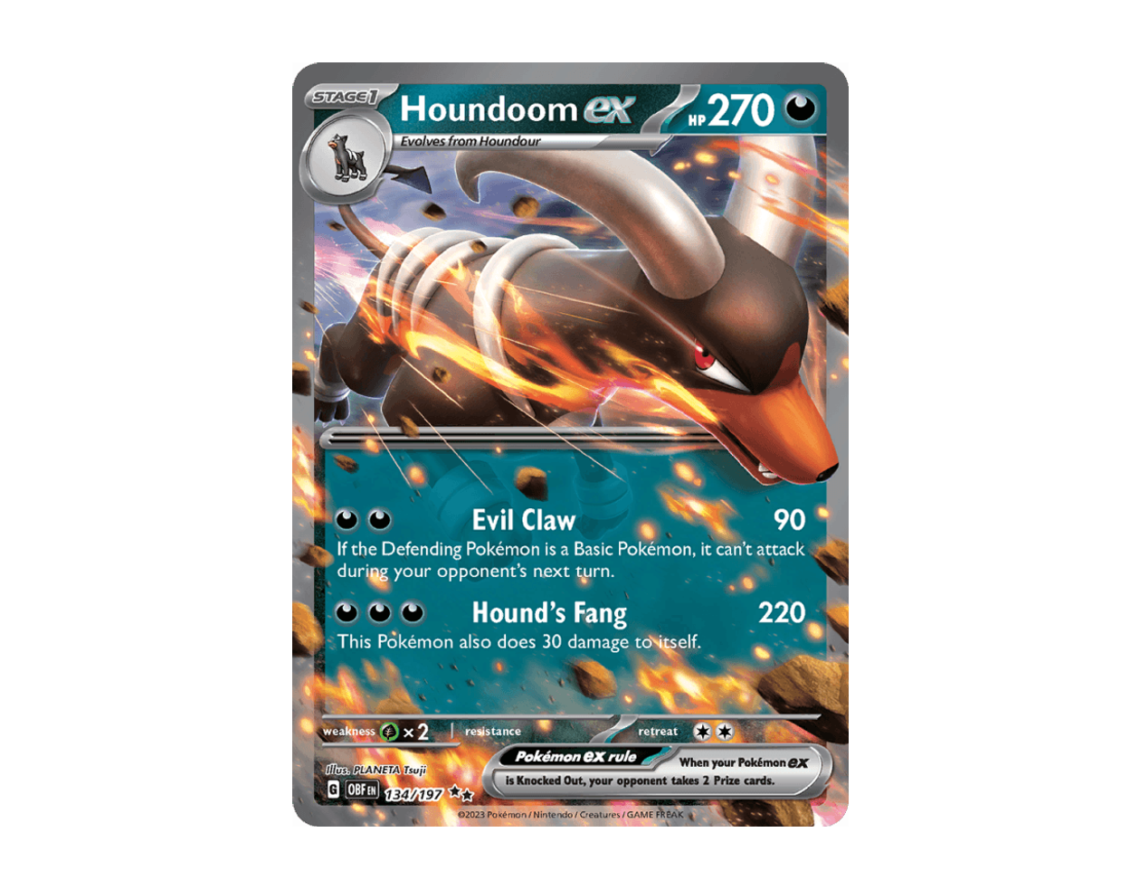 Houndoom ex OF 134/197 (Obsidian Flames)