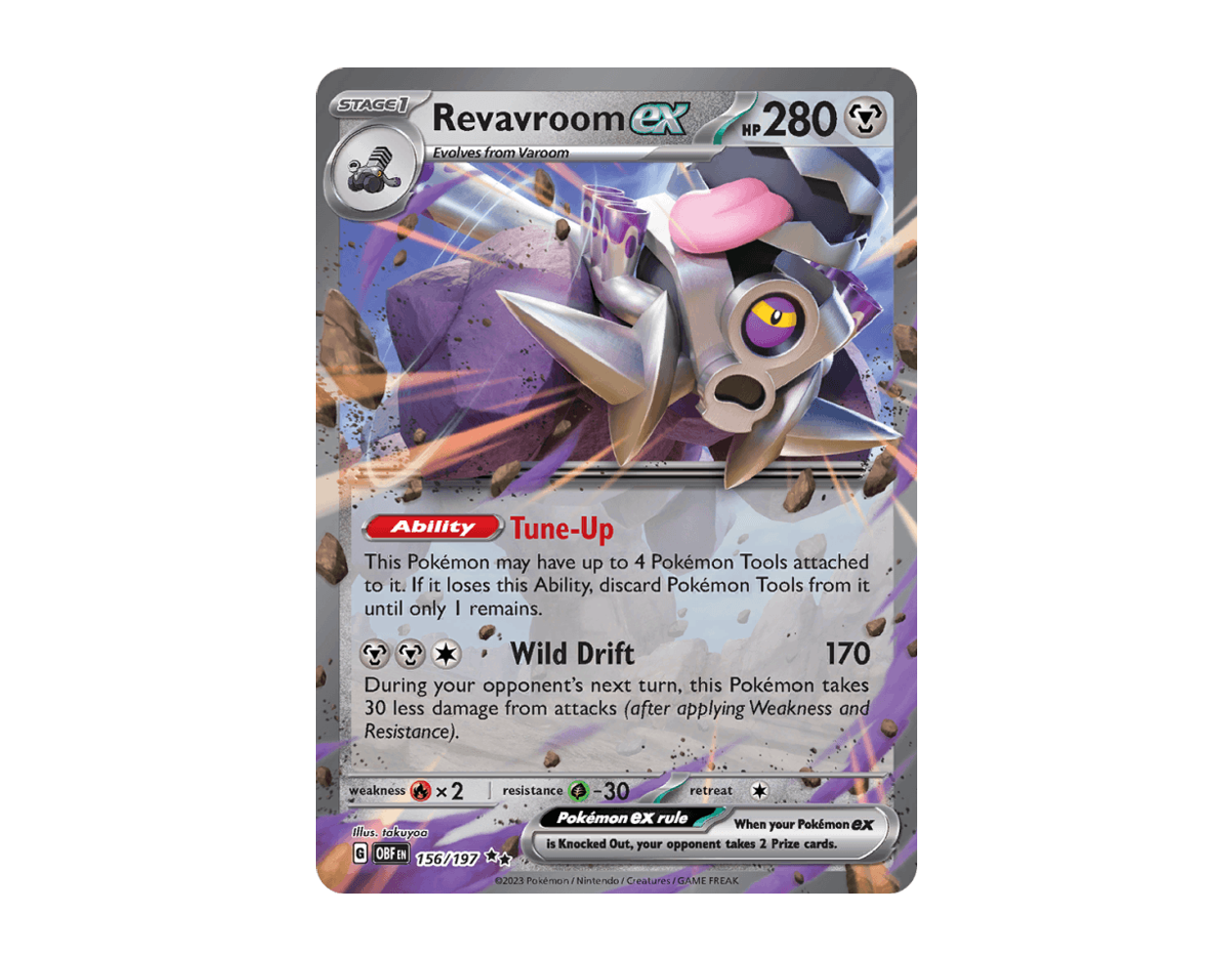 Revavroom ex OF 156/197 (Obsidian Flames)